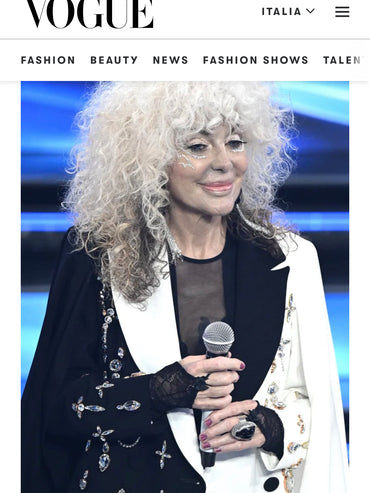 BE jewelry on the Sanremo stage seen by Vogue