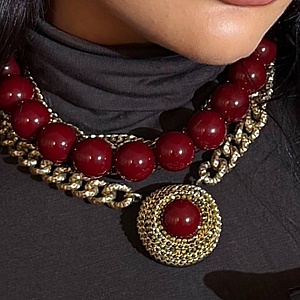 COLLANA - B253-C225-RED