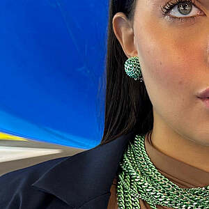ORECCHINI - BE154-O45-GREEN