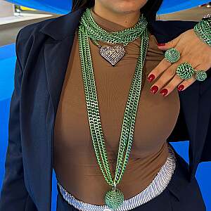 COLLANA - BE154-C120-GREEN