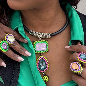 COLLANA - BE150-C195-GREEN