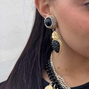 ORECCHINI - BE134-O120-BLACK